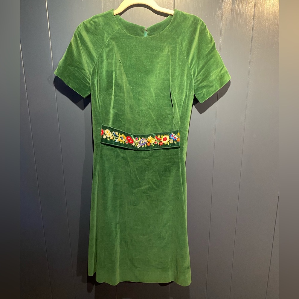 Vintage hand made velvet dress